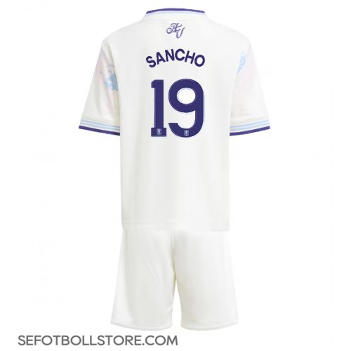 Aston Villa Jadon Sancho #19 Replika babykläder Tredjeställ Barn 2025-26 Kortärmad (+ korta byxor)